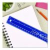 Lockermate Flexi Ruler, Standard/Metric, 12" Long, Blue - Image 4