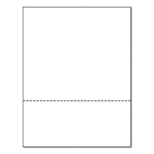 Perforated Paper, 92 Bright, Perforated 3.5" from Bottom, 8.5 x 11, White, 500 Sheets/Ream, 5 Reams/Carton - Image 2