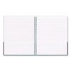 Wirebound Hardcover Notebook, 1-Subject, Narrow Rule, Gray/Purple Cover, (80) 11 x 8.5 Sheets - Image 5