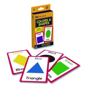Colors and Shapes Flash Cards, Grades Pre-K to 1, 3.25" x 5.25", Assorted Colors, 54 Cards