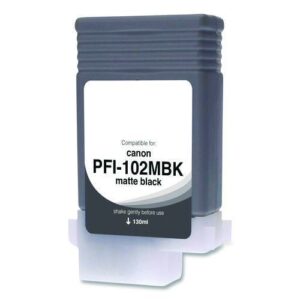 Compatible Matte Black Ink, Replacement for PFI-102 (0894B001), 130 mL