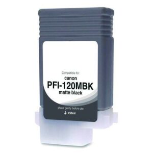 Compatible Matte Black Ink, Replacement for PFI-120 (2884C001), 130 mL