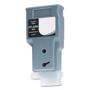 Compatible Black Ink, Replacement for PFI-320 (PFI-320BK), 330 mL