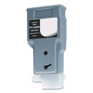 Compatible Matte Black Ink, Replacement for PFI-320 (PFI-320MBK), 330 mL