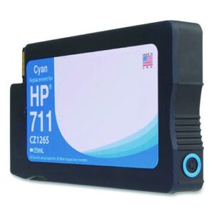 Remanufactured Cyan Ink, Replacement for 711 (CZ130A), 29 mL