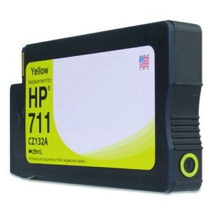 Remanufactured Yellow Ink, Replacement for 711 (CZ132A), 29 mL