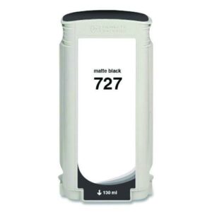Compatible Matte Black Ink, Replacement for 727 (B3P22A), 130 mL