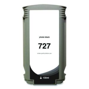 Compatible Photo Black Ink, Replacement for 727 (B3P23A), 130 mL