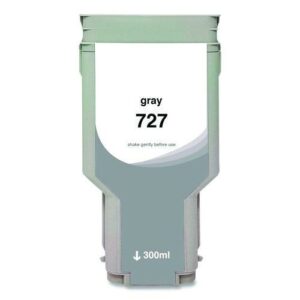 Compatible Gray High-Yield Ink, Replacement for 727XL (F9J80A), 300 mL