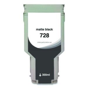 Compatible Matte Black Ink, Replacement for 728 (F9J68A), 300 mL
