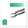 Coiled Phone Cord, Plug/Plug, 12 ft, Black - Image 3