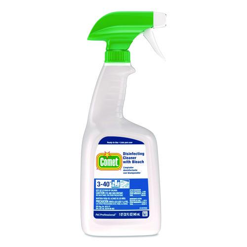 Disinfecting Cleaner with Bleach, 32 oz, Plastic Spray Bottle, Fresh Scent, 6/Carton - Image 3