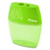 Shaker Two-Hole Canister Pencil Sharpener, 3.74 x 1.02 x 4.92, Randomly Assorted Color - Image 2