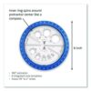 360 Degree Angle and Circle Maker 2-in-1 Protractor and Compass Tool, 2" Ruler Edge, Plastic, Randomly Assorted Color - Image 3