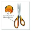 Ultimate Soft Grip Multipurpose Scissors, 8.25" Long, 4.5" Cut Length, Straight Orange/Black Handle - Image 3