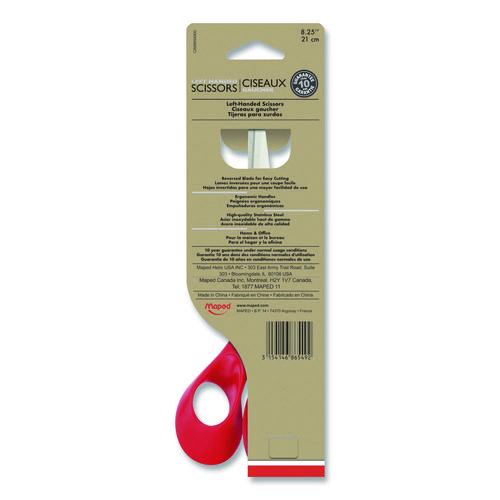 Expert Left-Handed Multipurpose Scissors, 8.25" Long, 5" Cut Length, Straight Red Handle - Image 4