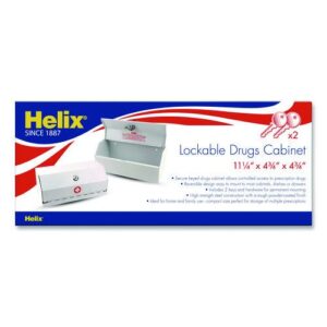 Metal Lockable Wall-Mounted Drug Cabinet,11.5 x 4.24 x 4.75, White