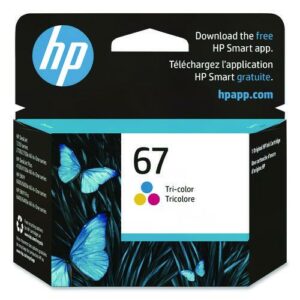 HP 67, (3YM55AN) Tri-Color Original Ink Cartridge