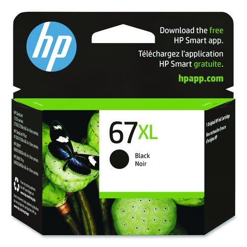 HP 67XL, (3YM57AN) High-Yield Black Original Ink Cartridge