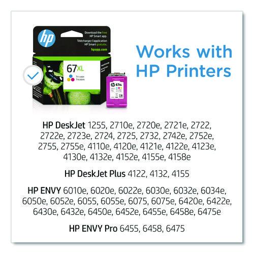 HP 67XL, (3YM58AN) High-Yield Tri-Color Original Ink Cartridge - Image 2
