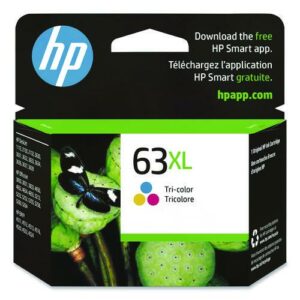 HP 63XL, (F6U63AN) High-Yield Tri-Color Original Ink Cartridge
