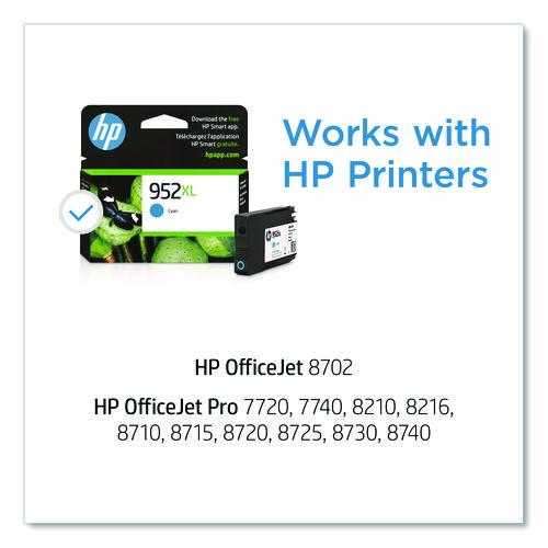 HP 952XL, (L0S61AN) High-Yield Cyan Original Ink Cartridge - Image 2