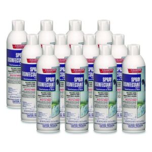 Champion Sprayon Spray Disinfectant, 16.5 oz Aerosol Spray, 12/Carton