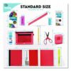 Back to School Supplies Kit for Grades K-5, Red - Image 6