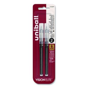 Refill for Vision Elite Roller Ball Pens, Bold Conical Tip, Black Ink, 2/Pack