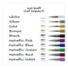 Signo Impact Gel Pen, Stick, Bold 1 mm, Assorted Metallic Ink and Barrel Colors, 3/Pack - Image 4