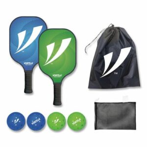 Pickleball Set, Blue/Green, 15.75" x 7.75" x 2.9"