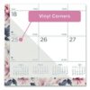 Monthly Desk Pad Calendar, Floral Artwork, 22 x 17, Black Binding, Clear Corners, 12-Month (Jan-Dec): 2025 - Image 4