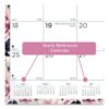 Monthly Desk Pad Calendar, Floral Artwork, 22 x 17, Black Binding, Clear Corners, 12-Month (Jan-Dec): 2025 - Image 5
