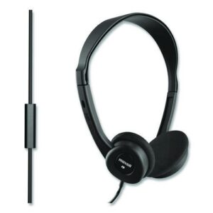 HP100 Headphone with Mic, Black