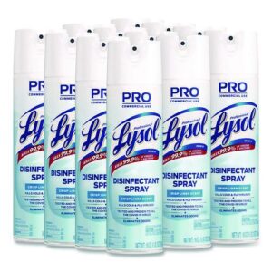 Disinfectant Spray, Crisp Linen, 19 oz Aerosol Spray, 12/Carton