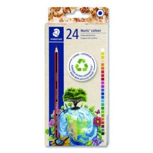 Colored Pencils, Assorted Lead and Barrel,Colors, 24/Pack
