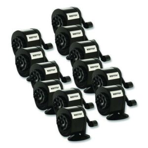 Manual Pencil Sharpener, 2.68 x 4.33 x 5.43, Black, 12/Carton