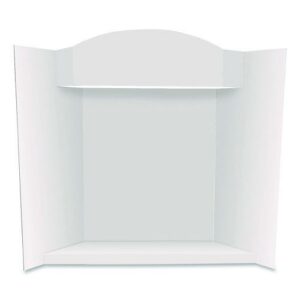 Stage It Display Board, 37" x 44", 1-Ply, Corrugate, White, 5/Pack
