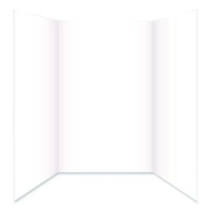 Tri-Fold Foam Board, 28 x 40, 0.19" Thick, White/White