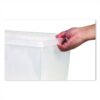 Storage Bins, with Snap-On Lid, 4 gal, 11.25 x 13.53 x 7.87, Translucent, 6/Pack - Image 4