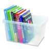Storage Bins, with Snap-On Lid, 4 gal, 11.25 x 13.53 x 7.87, Translucent, 6/Pack - Image 7