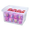 Storage Bins, with Snap-On Lid, 4 gal, 11.25 x 13.53 x 7.87, Translucent, 6/Pack - Image 8