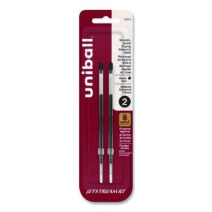 Refill for JetStream RT Pens, Bold Conical Tip, Black Ink, 2/Pack