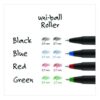 Rollerball Pen, Stick, Extra-Fine 0.5 mm, Black Ink, Black Barrel, Dozen - Image 4