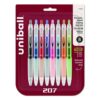 Signo 207 Gel Pen, Retractable, Medium 0.7 mm, Assorted Ink and Barrel Colors, 8/Pack