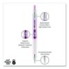 Signo 207 Breast Cancer Awareness Gel Pen, Retractable, Medium 0.7 mm, Black Ink, Translucent Pink/White Barrel, 2/Pack - Image 3