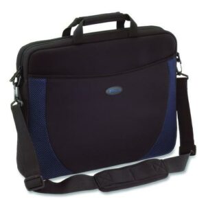 Horizontal Slipcase, Fits Devices Up to 17", Neoprene, 17.25 x 4 x 13, Black/Blue
