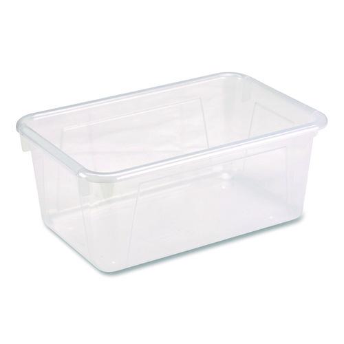 Cubby Bin, 1.8 gal, 7.8" x 12.09" x 5.18", Translucent, 5/Pack - Image 2