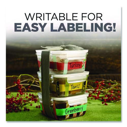 Expressions Masking Tape, 3" Core, 0.94" x 20 yds, Red, Green, Yellow, 3 Rolls/Pack - Image 4