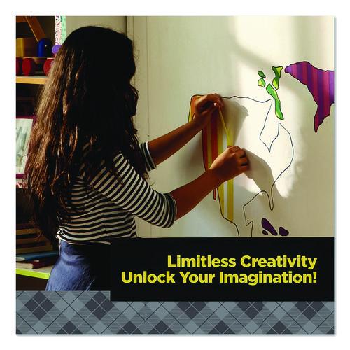 Expressions Masking Tape, 3" Core, 0.94" x 20 yds, Red, Green, Yellow, 3 Rolls/Pack - Image 6